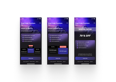 Premıum App Desıgn animation app branding dark design figma graphic design illustration landingpage logo mobilapp paywall paywalldesign premıum design ui ux vector web