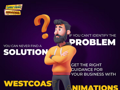 Unlock Success: Get Expert Guidance with WestCoast Animations! branding design graphic design icon identify the problem identity illustration logo ui ux vector westcoast animations