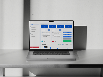 Klinik Kita - Dashboard blue dashboard doctor health healthy hospital klinik kita patient sidebar ui web webdesign website