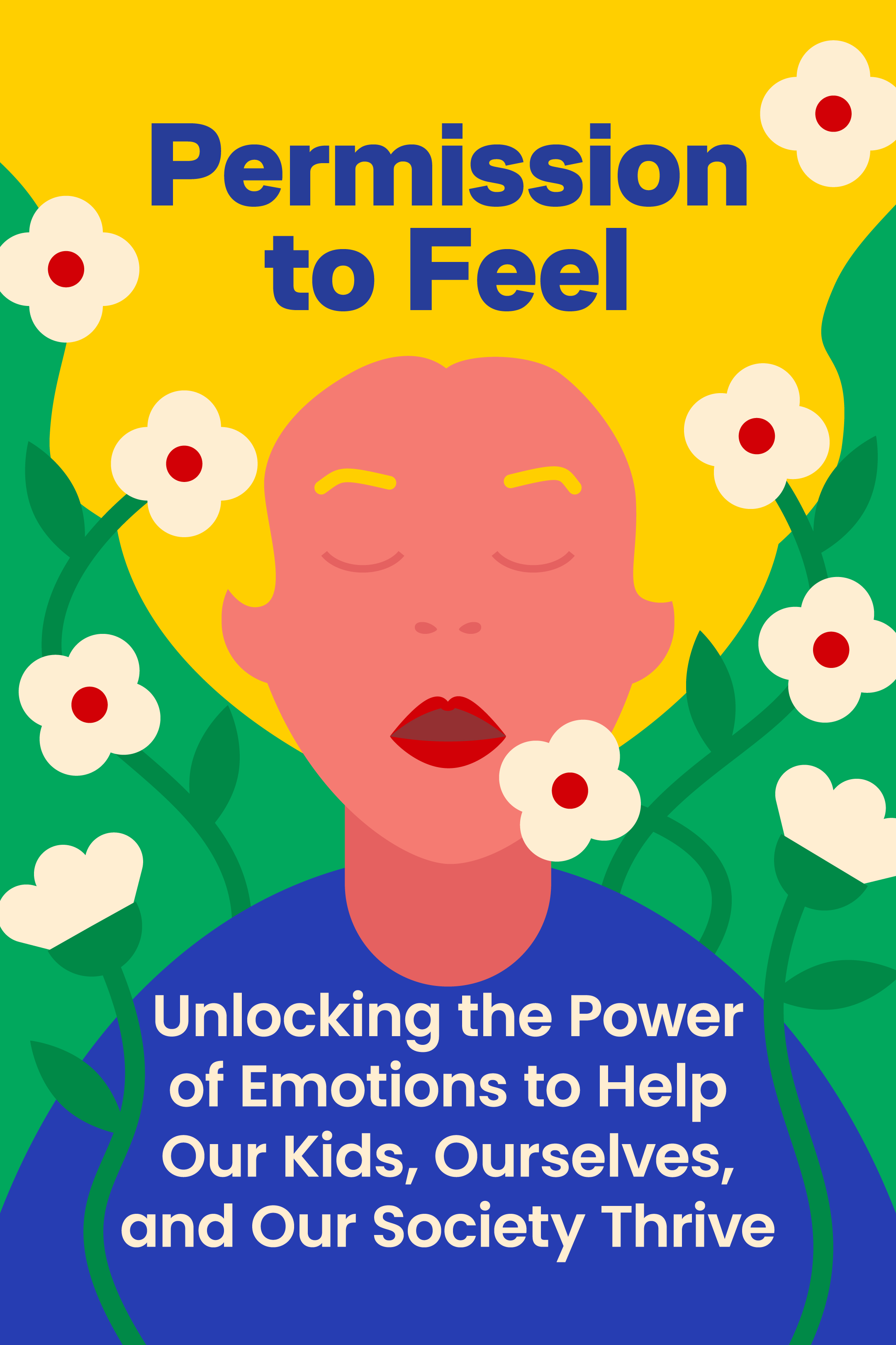 Permission to Feel book cover book cover design digital illustration flat style graphic design illustration vector illustration