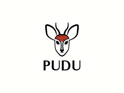 Deer pudu logo animal head logo animal logo antler horns antlers baby deer branding deer deer branding deer head deer logo deer minimal deer skull elk doe flat logo graphic design pudu pudu deer reindeer simple logo small deer