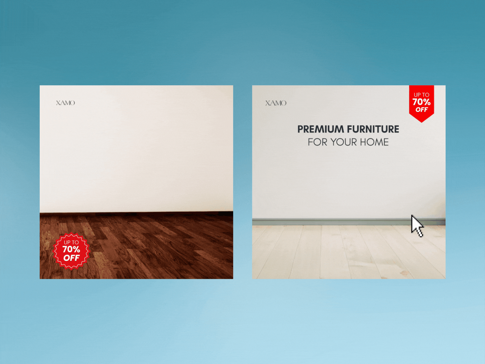 Xamo | Social Media Ads ads animation branding decor furniture gif gifs graphic design lighting