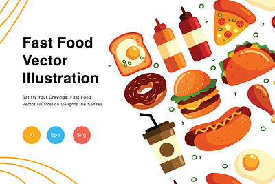 Fast Food Vector Illustration content logo