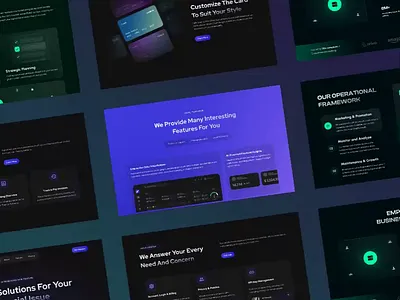 Bundling 2in1 - ConsulTast & Framer (Animation Preview) animation business consulting company fintech framer framter template landing page web template website