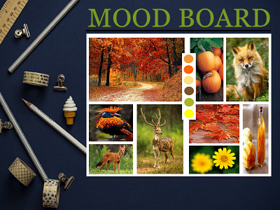 MOOD BOARD banner banner design design graphic design logo photoshop poster