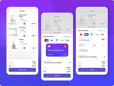 Daily UI #002 Credit Card Checkout app cart check out daily ui design figma payment payment method product card store ui ux