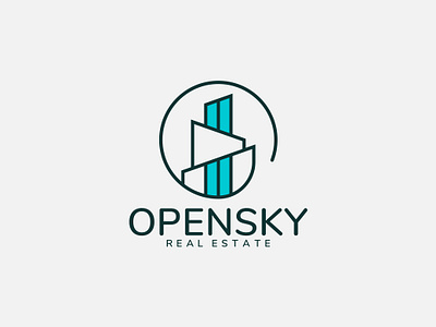 OPENSKY REAL ESTATE cityscapeillustration estatelogodesign firebirdgraphic firebirdgraphicdesign letter o building logo openskydesign openskyrealty propertyvisuals realestatebranding realestategraphics skyhighdesigns skylineart urbanarchitecture