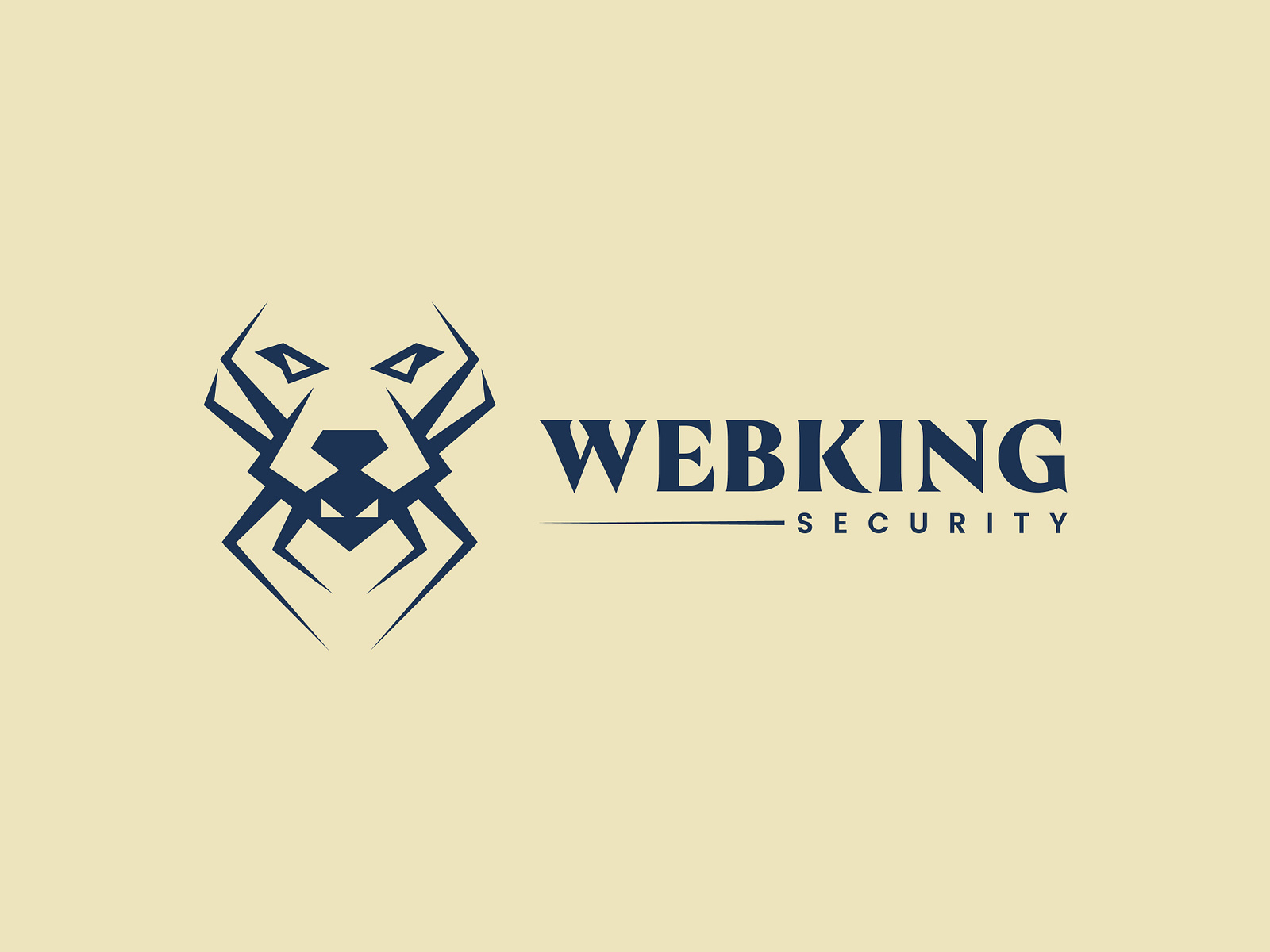 WEBKING SECURITY (LION+SPIDER) by FIRE BIRD GRAPHIC on Dribbble