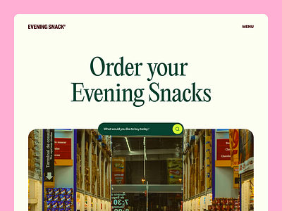 Evening Snack® 3d agency website animation beauty product beverage branding candy evening snack food illustration landingpage motion product product landingpage resimpl snack superfood ui design
