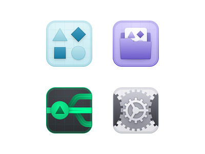 Specify · Product Illustrations vol.2 app code collect connection design distribute engine features folder icon illustration product settings shapes store tokens transfer