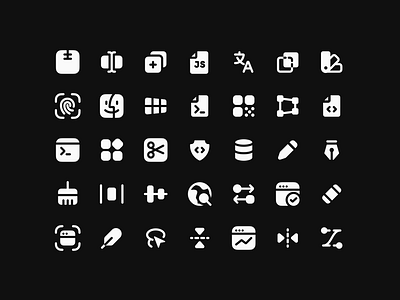 Technology Icons - Lookscout Design System design design system figma icon set icons lookscout modern ui vector