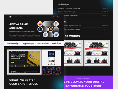 My Personal Site agency app design branding company personal web portofolio ui uiux ux web web design