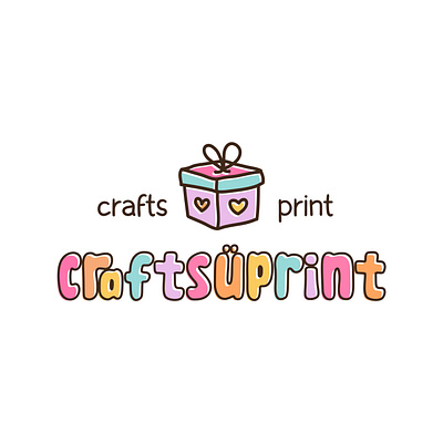 CraftsUPrint brand branding logo logo design logo designer minimal logo