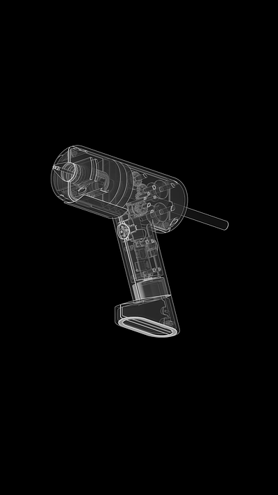 X-RAY ANIMATION | GLUE GUN 3d animation concept design design glue gun industrial design