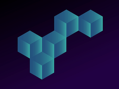 Isometric Cubes - Lottie Animation animation design graphic design hero animation isometric lottie lottie animation microinteraction motion graphics shapes animation ui