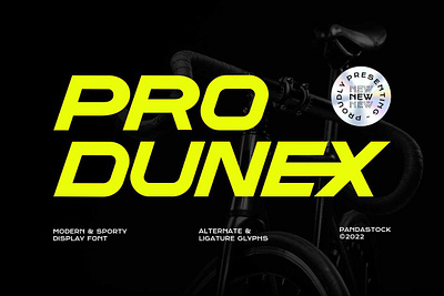 Pro Dunex Modern Typeface futuristic font