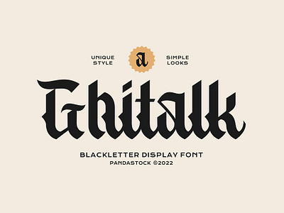 Ghitalk - Classic Lettering classic fonts classy fonts eye catching fonts music ornamental party rock sleek fonts tan nimbus underground victorian