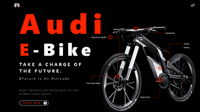 Landing Page of E- Bike ride Event landing page