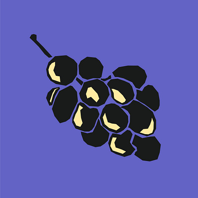 "ADLER" Grape Illustration branding design ginger grape grape illustrations graphic design icon illustration label logo vector