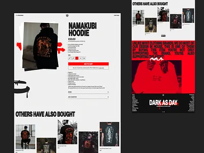 Dark As Day e-comm concept pt.1 concept e commerce flat grafiti layout typography ui ux web design website