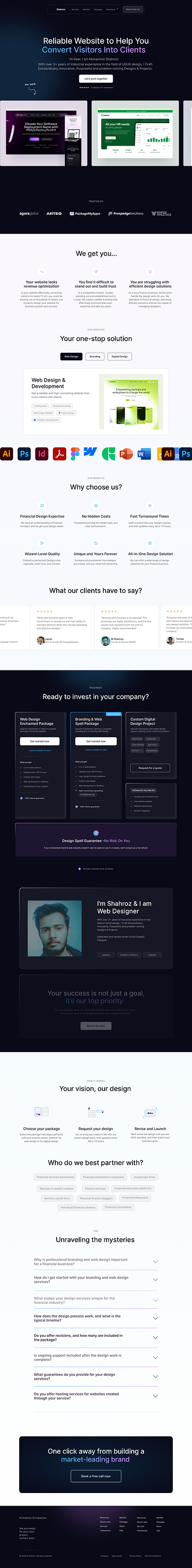 AI Services Landing Page Design UI/UX Design 2024 2024 ai artificial intelligence innovativedesign muhammad shahroz