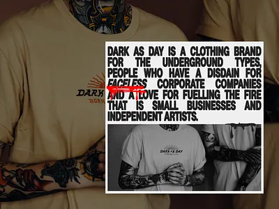 Dark As Day e-comm concept pt.3 concept design e commerce interface layout ui ux web design website