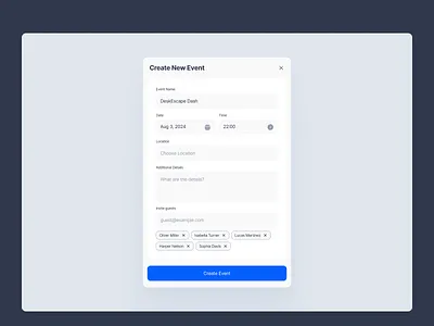 #090 DailyUI • Create New 090 90 challenge create event new newevent ui ui90 uidaily web