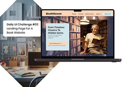 Landing Page for a Book Website animation book website daily ui challenge daily ui challenge 002 landing page ui ux