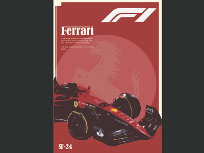 F1 Ferrari design graphic design illustration logo vector