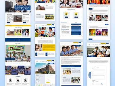 School Website UI/UX Design school website design ui design website designs