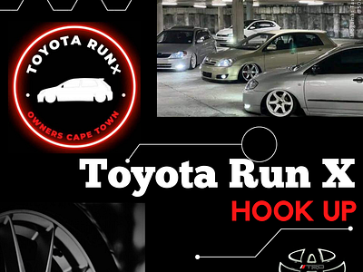 Toyota Run X Cape Town Promotional - April 2024 [2nd Design] advertisement branding car event graphic design promo social media promote