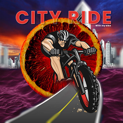 CITY RIDE WITH PIXELART branding design graphic design illustration logo typography vector