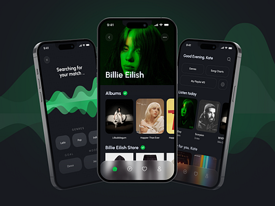Sound App Design 🌟 app design mobile mobile design music productdesign sound ui ux