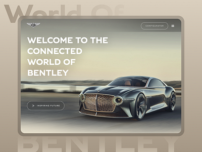 World of Bentley branding clean design flat illustration logo minimal simple ui ux