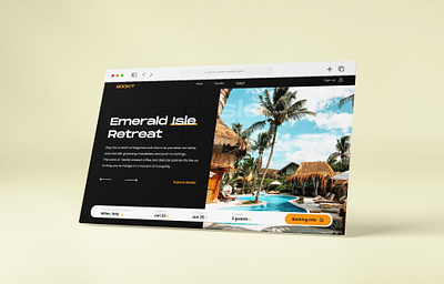 Interface design for a resort booking company modern website design ui ui design web design website design