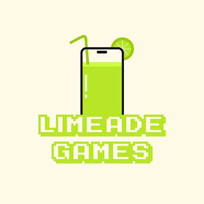 Logo "Limeade Games" art brandidentity branding design digitalart graphic design illustrator indentity limeade logo logos logotype videogame