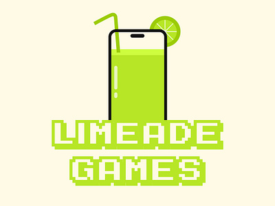 Logo "Limeade Games" art brandidentity branding design digitalart graphic design illustrator indentity limeade logo logos logotype videogame