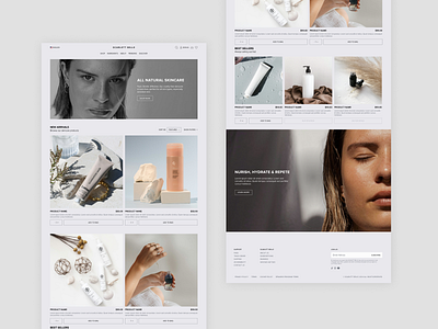 Beauty E-Commerce Landing Page beautywebsite ecommerce landing page ui ux website