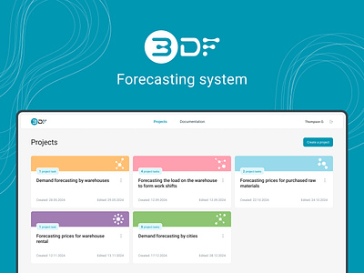 3DF. Forecasting system adaptive analytics components interface ui ux web