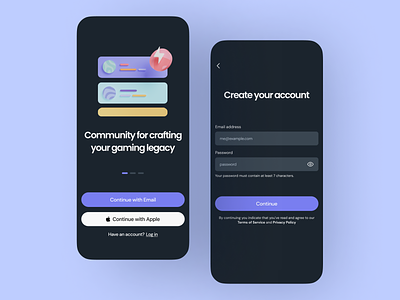 Daily UI Challenge #001 - Sign Up app community dailyui design game gamer productdesign signup ui ux welcome