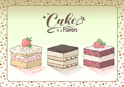 Cakes graphic design logo