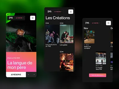 TNS - Theâtre National de Strasbourg art billetterie booking event festival interaction interface landing lineup mobile product design program reservation responsive show theatre ticketing ui design ux design website