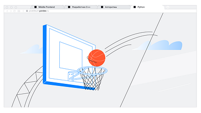 yandex practicum 2d character design flat illustration sport