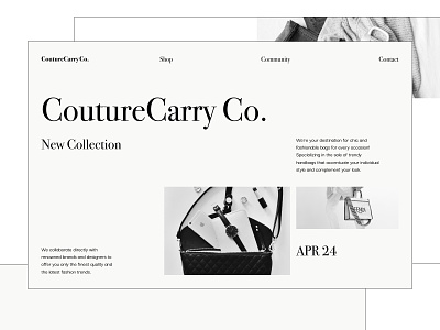 Fashion Shop Website Design clothes couture design ecommerce fashion lady minimal shop store web website