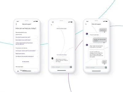 Chat Animations ai animation async asynchronous background bot bubbles chat chat app chatbot connecting conversation desk live chat magic messages minimal motion graphics ui ui ux