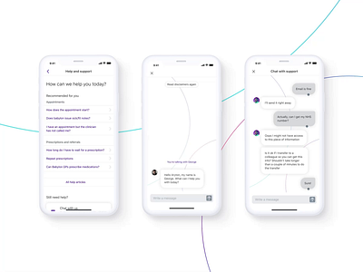 Chat Animations ai animation async asynchronous background bot bubbles chat chat app chatbot connecting conversation desk live chat magic messages minimal motion graphics ui ui ux