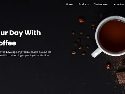 SIMPLE Responsive Coffee Website mockup chatgpt css dennywebdev dribble graphic design html javascript quikcartfinds trending ui ux web designer webdesign webdevelopment