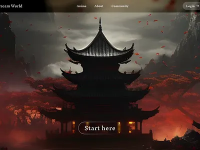 Anime Parallax animation anime gaming gaming landing page motion graphics parallax scrolling animation ui ui design ux design