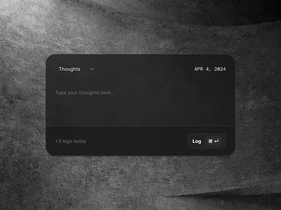 Input Modal Exploration dark mode input input modal minimal modal modern product design product designer task management tasks text ui ui design