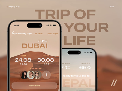 Camping Mobile iOS App android app app design app screen design camping dashboard design interface ios location mobile mobile app product design start up travell ui ux